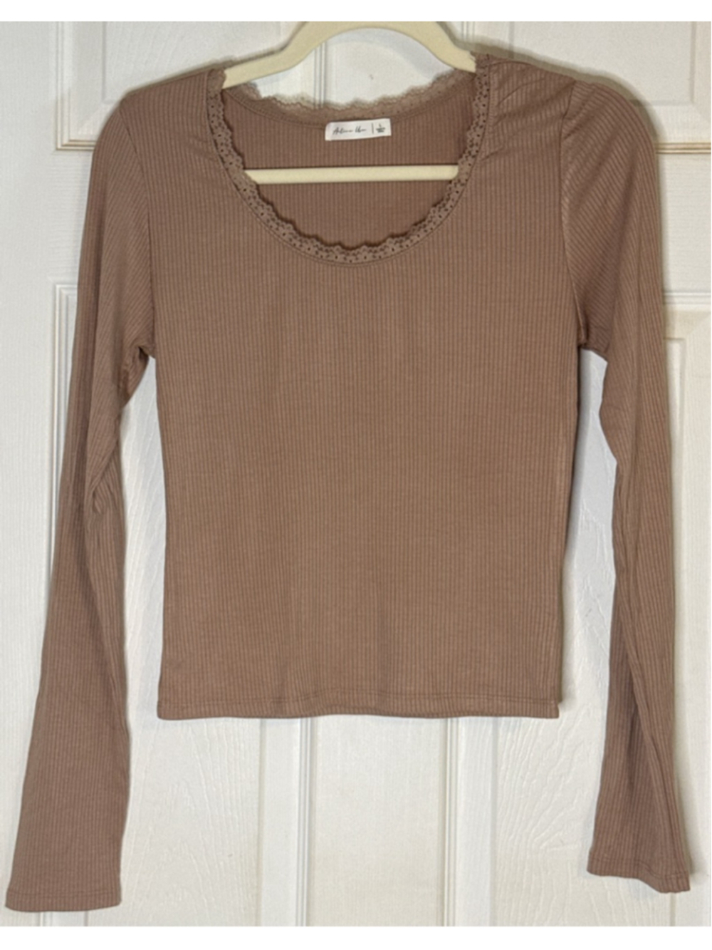 Active Usa Long Sleeve Tee L Brown